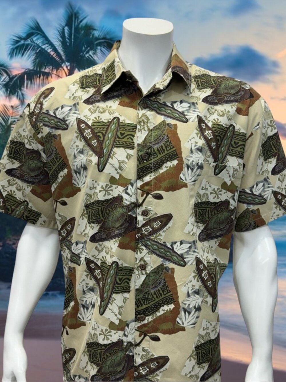 Vintage Pohaku T's Kauai Hawaiian Hawaii Aloha Sea Turtles Surf Boards Shirt XL